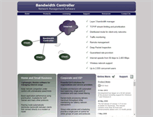 Tablet Screenshot of bandwidthcontroller.com